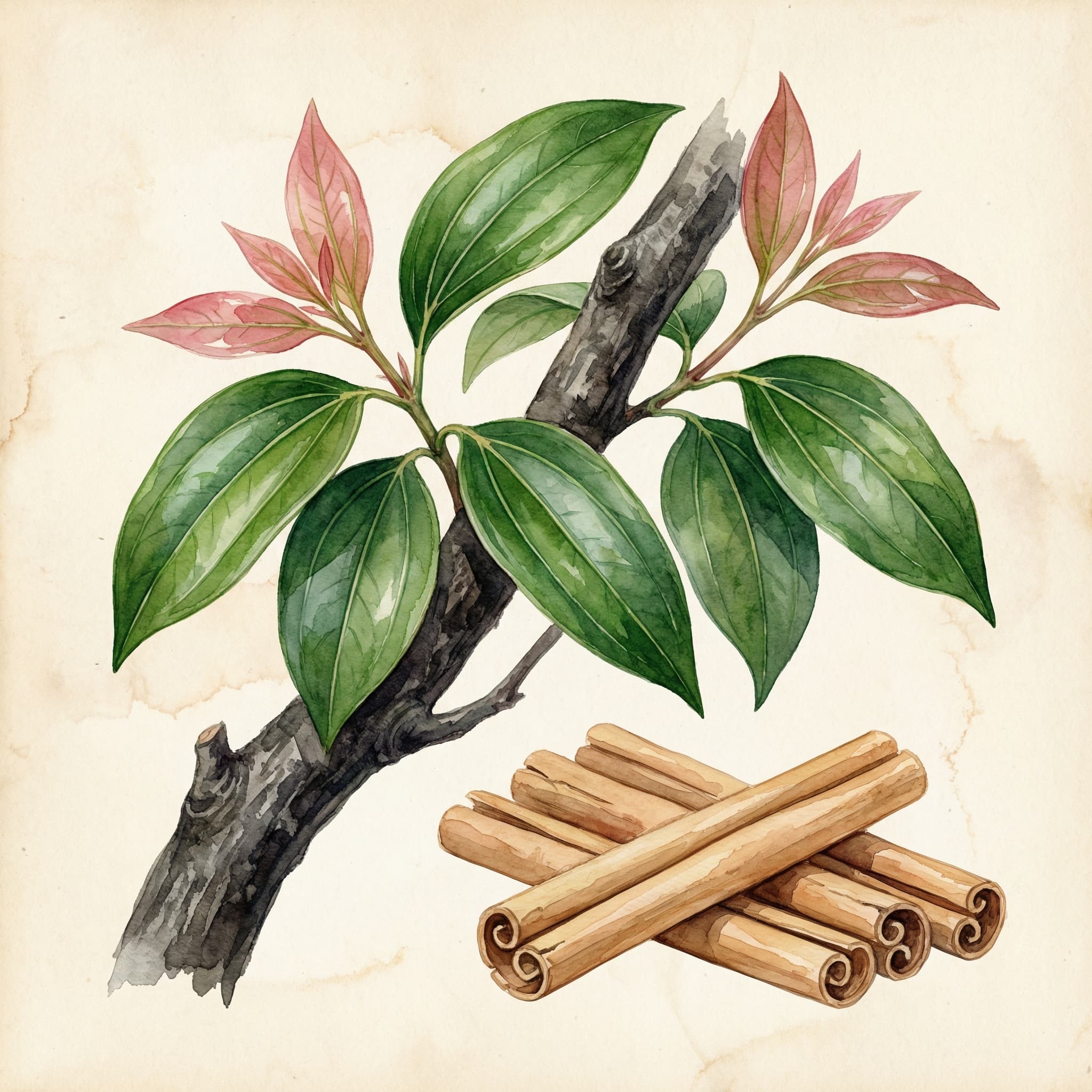 Cinnamon dalchini bark (Cinnamomum verum) spice at Save Farm Masala Baug Dahanu